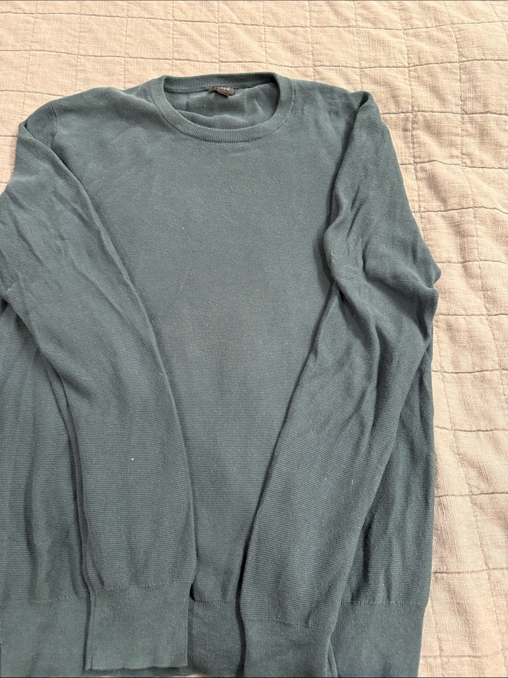 J. Crew Men's Crewneck Sweater in Dusty Teal